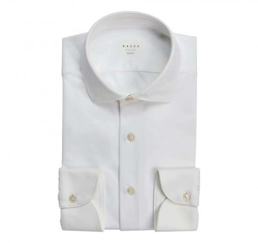 XACUS Camicia Uomo Active Shirt Evolution 11460001 Classic Fit Elasticizzata Bianca