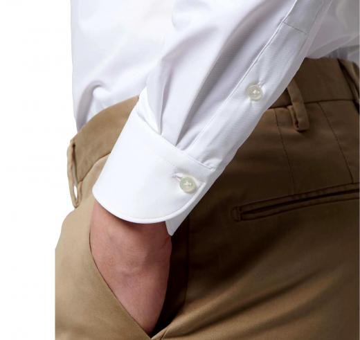 XACUS Camicia Uomo Active Shirt Evolution 11460001 Classic Fit Elasticizzata Bianca