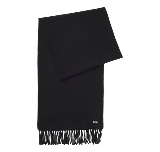 BOSS Sciarpa Donna In Lana Con Rivetto Con Logo Zesy 50517216 Colore Nero