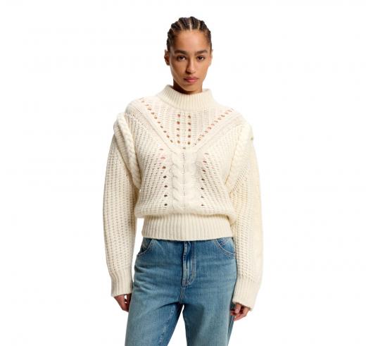 BOSS Maglione Lavorato Con Alpaca E Lana Vergine C Fasta 50548951 Colore Avorio