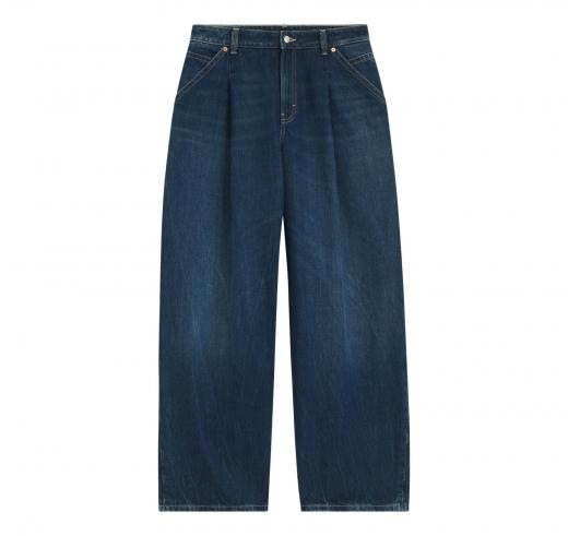 BOSS Jeans A Gamba Larga Con Pince Sulla Parte Anteriore C SLOUCHY PLTD MR 50548420 Colore Blu Scuro