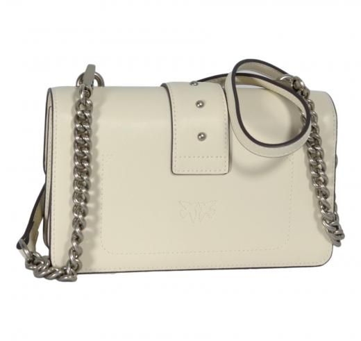 PINKO Borsa Donna Love One Mini St Cl Vitello Seta 105856 Colore Bianco Z14O