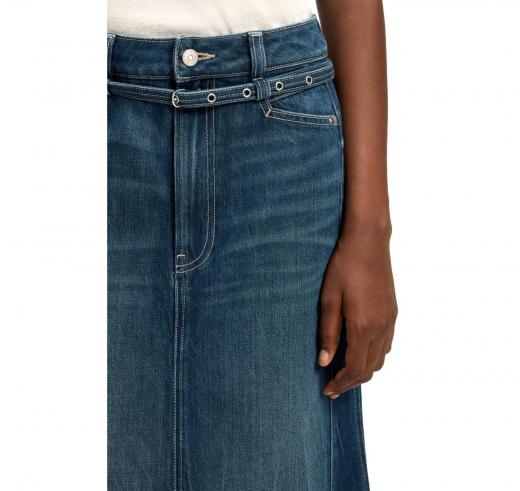 BOSS Gonna In Denim Blu Con Forma Svasata C PEPLUM SKIRT HR 50548436 Colore Blu