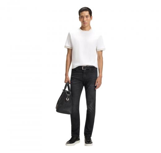 BOSS Jeans Uomo Delaware Slim Fit In Denim Italiano H Delaware 50550954 Colore Nero