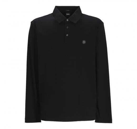 BOSS Polo Uomo Manica Lunga In Cotone C Paley 01 50523917 Colore Nero