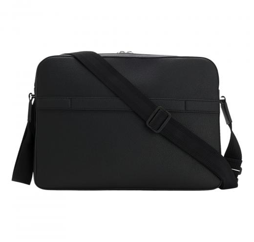 BOSS Borsa Messenger Uomo In Similpelle Martellata Con Logo Goffrato Ray Flap Messenger 50552622 Colore Nero