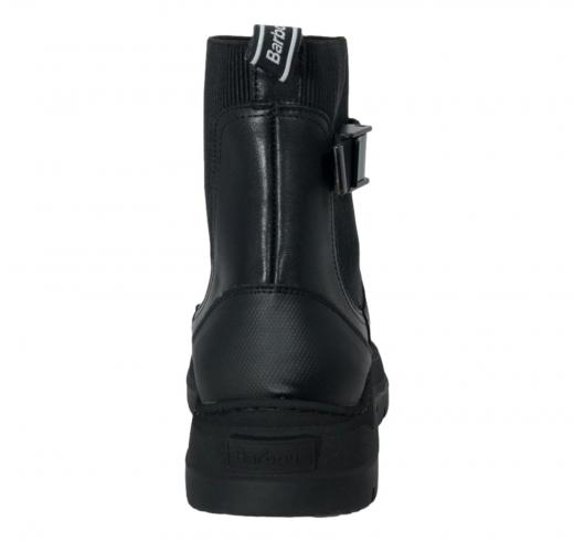 BARBOUR Scarponcino Donna Modello Chelsea in Pelle e Gomma LFO0787BK91 Colore Nero  