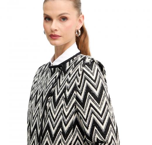 BOSS Giacca Donna Con Motivo Chevron C Jijaca 50547702 Colore Nero