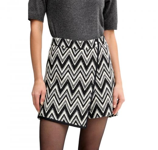 BOSS Gonna Pantalone Donna Con Motivo Chevron C Tijaca 50547703 Colore Nero