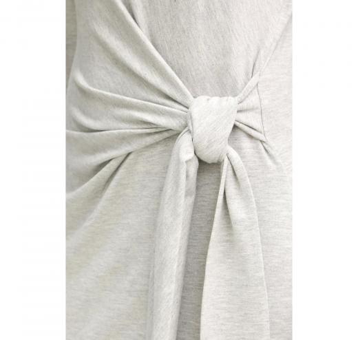 BOSS Vestito Donna In Jersey Elasticizzato Con Vita Annodata C Erlot 50547821 Colore Grigio