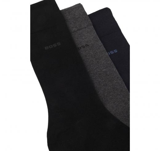 BOSS Calze Uomo Ad Altezza Regolare Con Logo In Confezione Da Tre 3P RS GiftSet Uni CC 50558589 Colore Multicolor