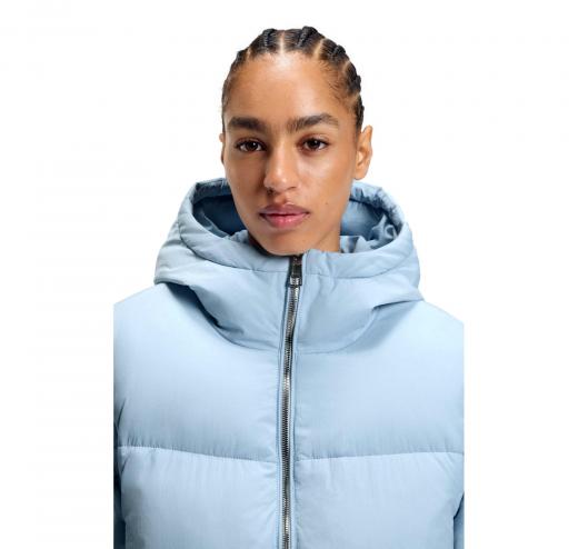 BOSS Giubbotto Donna Imbottito Idrorepellente Con Maniche e Sciarpa Rimovibili C Polala 50548028 Colore Celeste