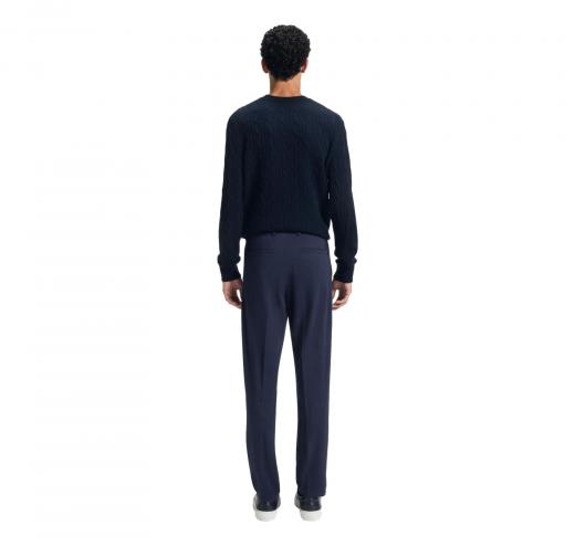 BOSS Maglione Uomo a Trecce In Lana e Cashmere H Hetico 50549975 Colore Blu