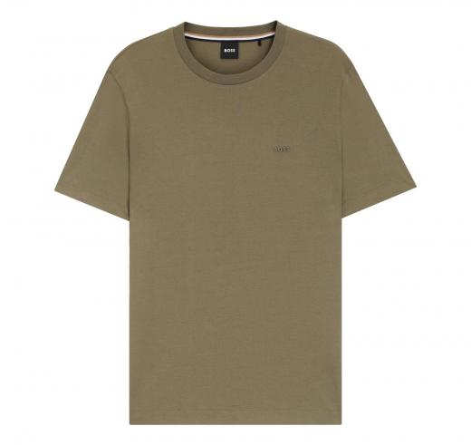 BOSS T Shirt Uomo In Jersey Di Cotone Con Logo Thompson 01 50468347 Colore Verde Oliva
