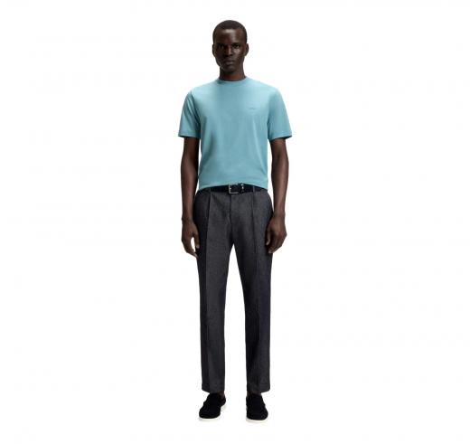 BOSS T Shirt In Jersey Di Cotone Con Logo Thompson 01 50468347 Colore Celeste
