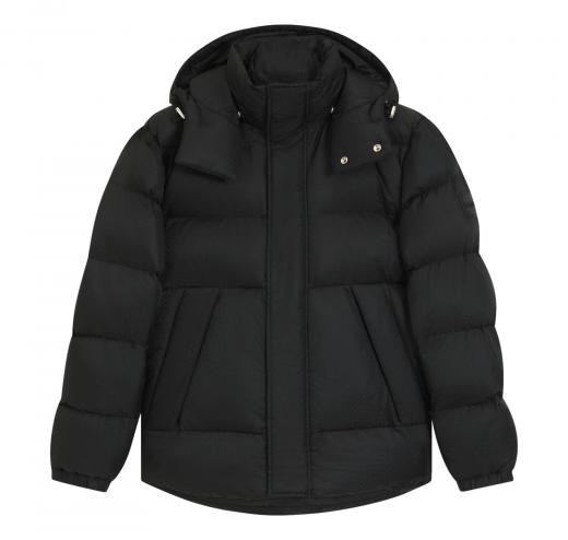 BOSS Giubbotto Uomo Idrorepellente Con Monogramma Jacquard H Corbinian5 50548727 Colore Nero