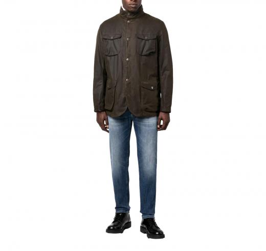 BARBOUR Ogston Waxed Jacket MWX0700OL51 Olive Uomo