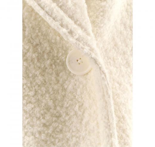 BOSS Cappotto Donna Caban Con Linea Squadrata e Lavorazione Boucle C Cabani 50548664 Colore Bianco