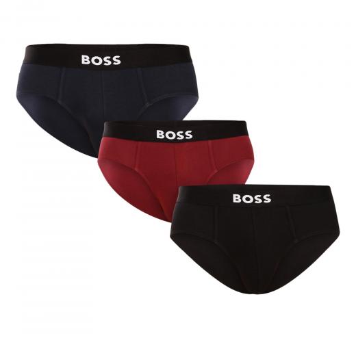 BOSS Slip Uomo In Cotone Elasticizzato Con Elastico In Vita Con Logo In Confezione Da Tre HipBr 3P BOSS ONE 50546561 Colore Mult