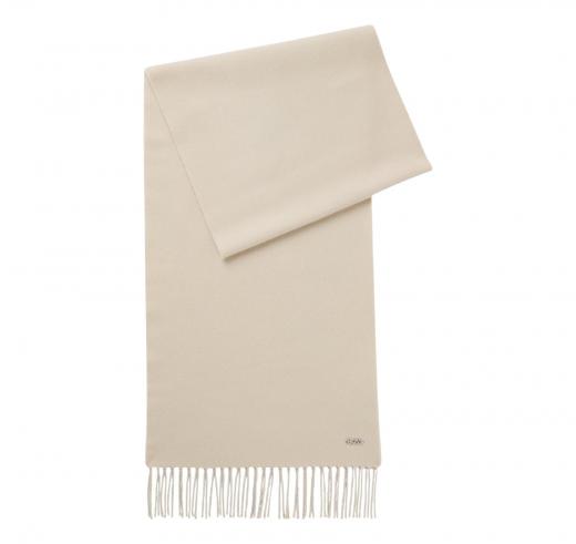 BOSS Sciarpa Donna In Lana Con Rivetto Con Logo Zesy 35 180 50517216 Colore Avorio