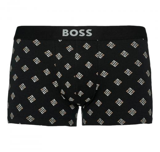 BOSS Boxer Corti Uomo In Cotone Elasticizzato In Confezione Da Tre Trunk 3P BOSS ONE D 50549832 Colore Nero