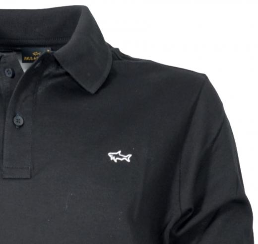PAUL SHARK Polo Uomo Manica Lunga In Pique Di Cotone 99311003 011 Colore Nero