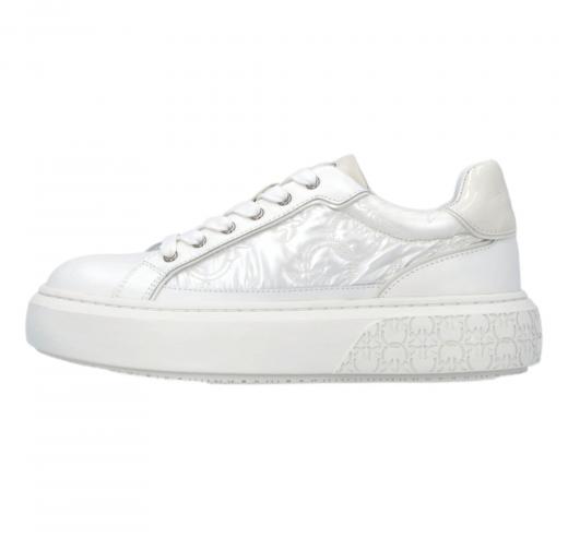 PINKO Sneakers Donna Yoko Con Monogramma Nylon SS0103P100 Z12 Colore Bianco