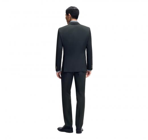 BOSS Abito Uomo Due Pezzi Slim Fit Misto Lana H-Huge 2Pcs Peak 253  50557273 Verde Petrolio