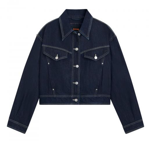 BOSS Giacca Donna Denim C_Bomber Trucker 50552464 Colore Blu