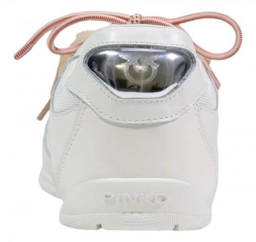 PINKO Sneakers Donna YULIA 01 In Pelle Scamosciata SS0185 Colore Bianco Z1B