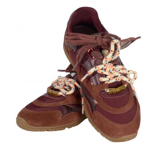 PINKO Sneakers Donna YULIA 01 In Pelle Scamosciata SS0185 Colore Bordeaux CR8