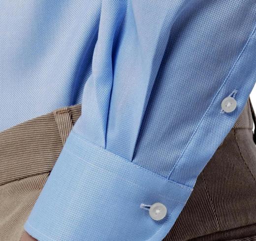 Camicia Uomo Oxford Celeste Collo Italiano Wrinkle Free Travel Classic Fit Cotone Articolo 11806003