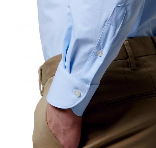 XACUS Camicia Uomo Active Shirt Evolution 11460002 Classic Fit Elasticizzata Azzurro