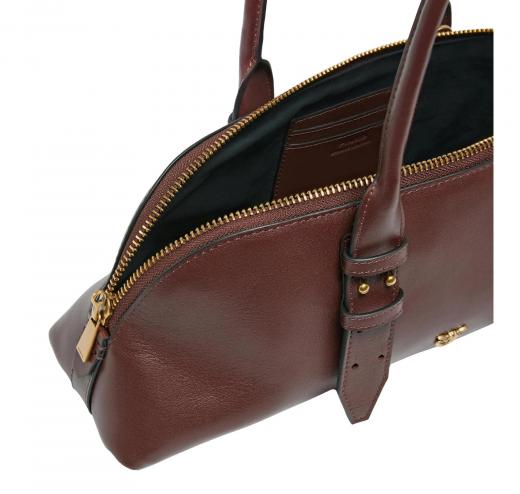 Pinko Borsa Bowling Donna Escape Bag Horizontal Big in Pelle 106169 Colore Burgundy R49Q