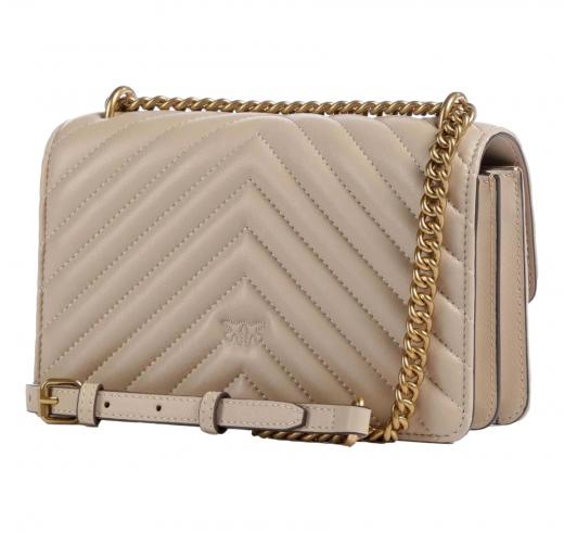 PINKO Borsa Donna Love One Mini Chevron 100074 Colore Beige C50Q