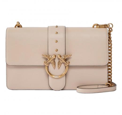 PINKO Borsa Donna Love One Classic St Cl Vitello Seta 105857 Colore Beige C50Q