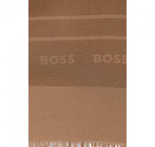 BOSS Foulard Donna Tessuto Fine Modal Seta Laik 50521800 Colore Beige Scuro 260