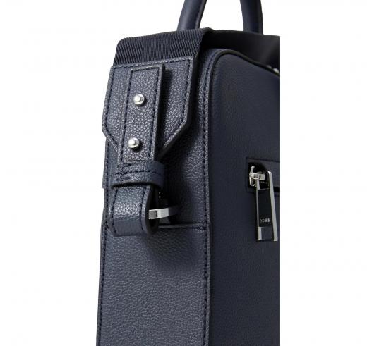 BOSS Borsa Uomo In Similpelle Martellata Con Logo Ray S Doc Case N 50536498 Colore Blu 468