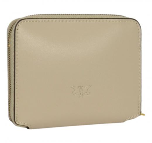PINKO Portafoglio Donna Taylor Zip Around Vitello Seta 100249 Colore Beige C50Q