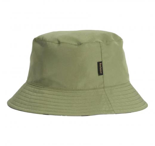 BARBOUR Cappello Uomo Bucket Reversibile Hutton Tartan MHA0839TN37 Colore Verde