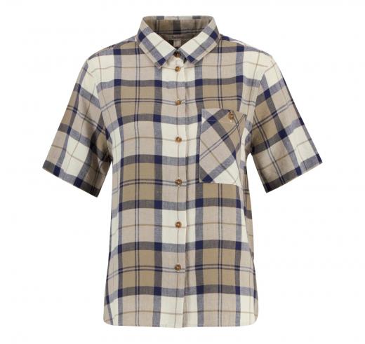 BARBOUR Camicia Donna Fern Tartan Maniche Corte LSH1744NY51 Colore Beige
