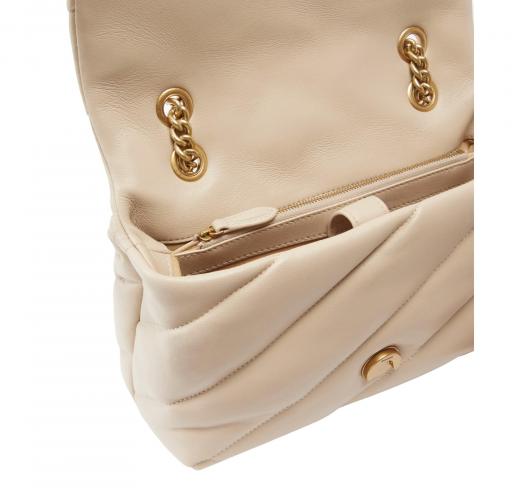PINKO Borsa Donna Love Puff Classic Cl Sheep Nappa 100038 Colore Beige C50Q