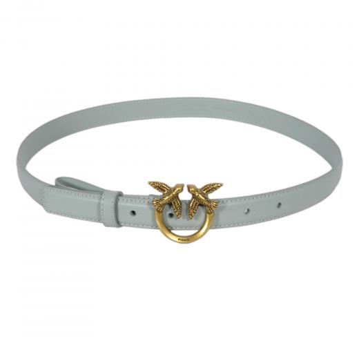 PINKO Cintura Donna Love Berry H2 Vit Seta 100143 Grigio Perla K32Q