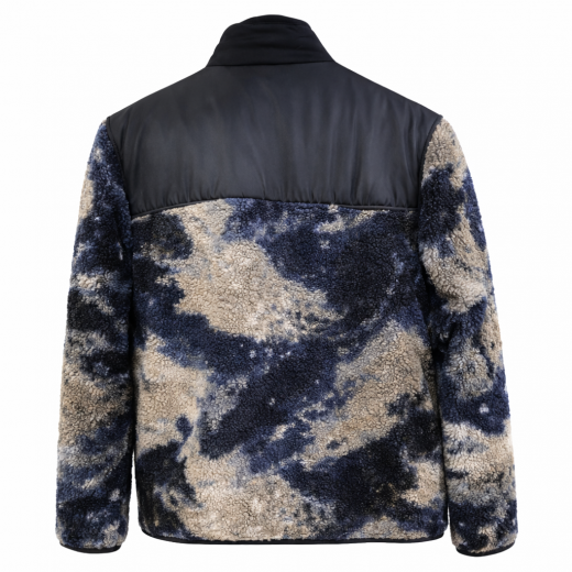 BARBOUR INTERNATIONAL Giubbotto Uomo Pile Camo Drafthouse MFL0197BL71 Blu Multicolor Casual Elegante