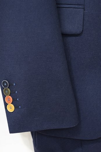 ALESSANDRO GILLES Abito Uomo Slim Fit ART. A22C 0150 Microfantasia Blu