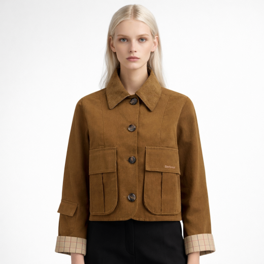 BARBOUR Giacca Donna Casual Dalbury Cotone e Lino LCA0380BR31 Colore Marrone