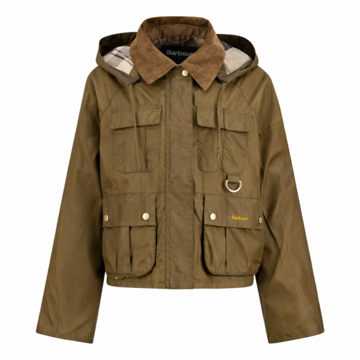 BARBOUR Giubbotto Donna Liza Waxed Jacket In Cotone Cerato LWX1530SN11 Colore Beige Scuro