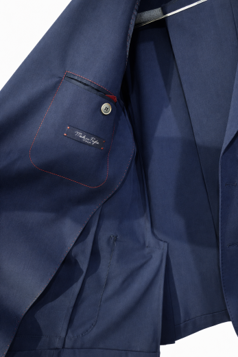 Simbols Abito Uomo Blu Made in Italy Sfoderato con Doppio Spacco A10691M 085