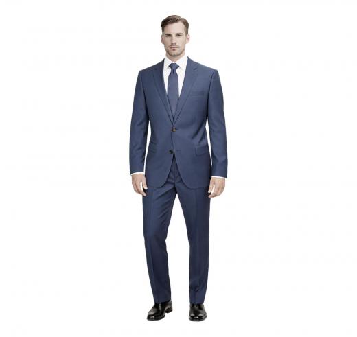 HUGO Abito Uomo C-Huge1 C-Genius 50309871 Blu Quadretto Lana
