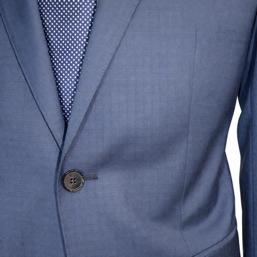 HUGO Abito Uomo C-Huge1 C-Genius 50309871 Blu Quadretto Lana